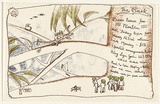 Artist: LITTLE, Colin | Title: The bark: Buses leave for Nimbin. | Date: 1973 | Technique: screenprint, printed in colour, from four stencils