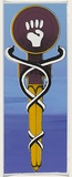 Artist: UNKNOWN | Title: (Women's medical symbol) | Date: 1977 | Technique: screenprint, printed in colour, from multiple stencils