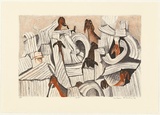 Artist: b'Robinson, William.' | Title: b'Goats [2].' | Date: 2004 | Technique: b'lithograph, printed in colour, from multiple stones'