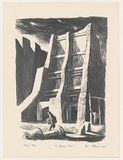 Artist: AMOR, Rick | Title: In Barri Gottic | Date: 1991-92, November - January | Technique: lithograph, printed in black ink, from one plate | Copyright: Image reproduced courtesy the artist and Niagara Galleries, Melbourne