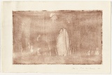 Artist: b'TRAILL, Jessie' | Title: b'Hole in the trees' | Date: c.1920 | Technique: b'etching and aquatint, printed in brown ink, from one zinc plate'
