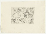 Artist: b'BOYD, Arthur' | Title: b'[possibly] Bird di Cosimo.' | Date: (1962-63) | Technique: b'etching, printed in black ink, from one plate' | Copyright: b'Reproduced with permission of Bundanon Trust'