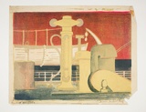 Artist: b'Courier, Jack.' | Title: b'Longs Bay.' | Technique: b'lithograph, printed in black ink, from one stone [or plate]'