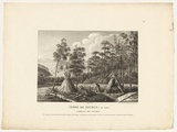 Title: Terre de Diémen: Île Maria. Tomeaux des naturels | Date: 1802? | Technique: etching and engraving, printed in black ink, from one plate