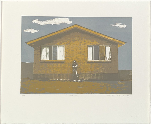 Artist: MADDOCK, Bea | Title: Canberra | Date: 1973, March | Technique: offset-lithograph, printed in black ink, from  four zinc plates