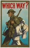 Artist: b'Lindsay, Daryl.' | Title: b'Which Way?' | Date: 1940s | Technique: b'lithograph, printed in colour, from multiple stones'