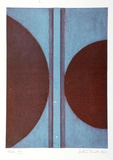 Artist: b'WICKS, Arthur' | Title: b'Bluebird' | Date: 1967 | Technique: b'etching and aquatint, printed in colour, from one plate'