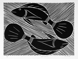 Artist: b'Marika, Banduk.' | Title: b'Guyamanda' | Date: 1986 | Technique: b'linocut, printed in colour, by reductive blocks'