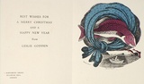 Artist: b'FEINT, Adrian' | Title: b'Greeting card: Christmas card for Leslie Godden.' | Technique: b'lithograph, printed in colour, from multiple stones [or plates]' | Copyright: b'Courtesy the Estate of Adrian Feint'