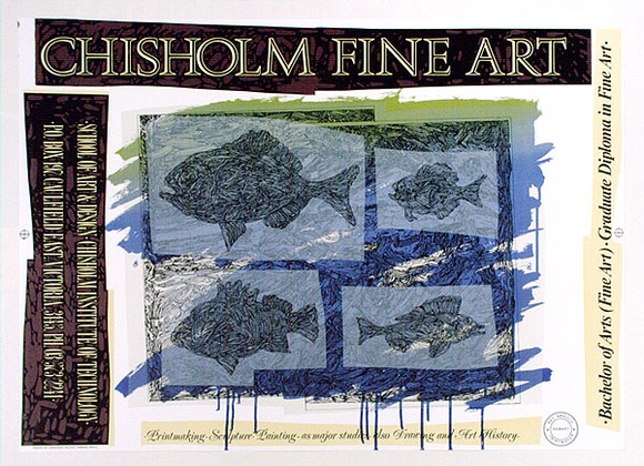 Artist: b'ARNOLD, Raymond' | Title: b'Chisholm Fine Art, Chisholm Institute of Technology, Caulfield.' | Date: 1988 | Technique: b'screenprint, printed in colour, from seven stencils'