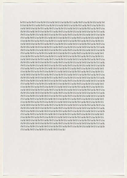 Artist: b'SELENITSCH, Alex' | Title: b'not titled [blink].' | Date: 1998 | Technique: b'laserprints/photocopy, printed in black ink'