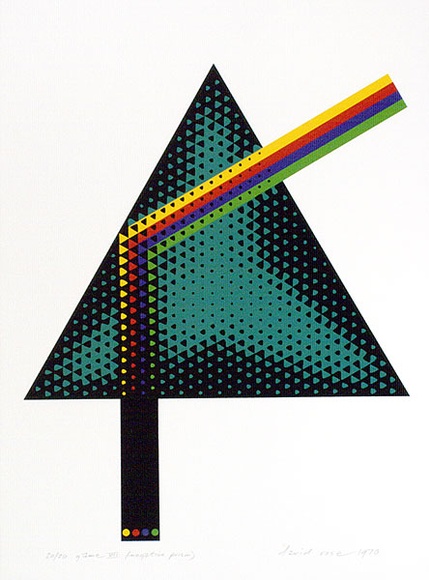 Artist: b'Rose, David.' | Title: b'Game XII (negative prism)' | Date: 1970 | Technique: b'screenprint, printed in colour, from six stencils'