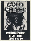 Artist: b'UNKNOWN' | Title: b'Cold Chisel, Roundhouse, Sydney University' | Date: 1980 | Technique: b'offset-lithograph, printed in colour, from multiple plates'