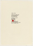 Title: Sore eros [colophon] | Date: 1992 | Technique: letterpress text, printed in black ink