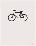 Artist: b'LEXIER, Micah' | Title: b'Untitled [Bicycle]' | Date: 2005 | Technique: b'screenprint, printed in black ink, from one stencil'