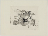 Artist: b'Hirschfeld Mack, Ludwig.' | Title: b'not titled [Musician still life in abstract]' | Date: (c.1922) | Technique: b'transfer print'