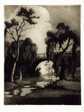 Artist: Glover, Allan. | Title: Dusk | Date: 1935 | Technique: aquatint, printed in brown ink, from one plate