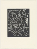 Artist: LEACH-JONES, Alun | Title: Lupercalia #1 | Date: 1983 | Technique: linocut, printed in grey ink, from one block | Copyright: Courtesy of the artist