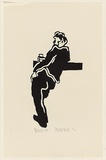 Title: Drinker | Date: 1968 | Technique: linocut, printed in black ink, from one block