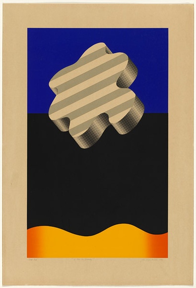 Artist: b'Kozyuoluslki, John.' | Title: b'A new day yesterday.' | Date: 1970 | Technique: b'screenprint, printed in colour, from five stencils'