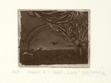 Artist: Cummins, Cathy. | Title: Fragment of a dream's journey | Date: 1983 | Technique: etching and aquatint, printed in black ink, from one plate
