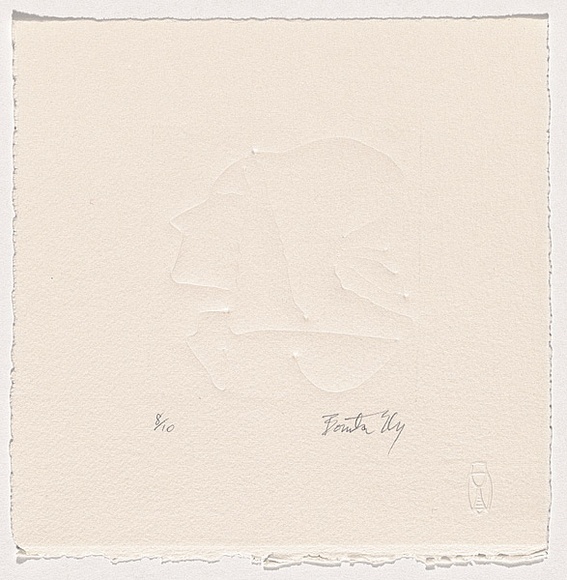 Artist: b'Ely, Bonita.' | Title: b'Self portrait' | Date: c.2003 | Technique: b'embossing'