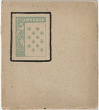 Artist: b'Young, Blamire.' | Title: b'Back cover: Souvenir.' | Date: 1898 | Technique: b'woodcut, printed in black ink, from one block'