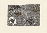 Title: Lagau Uruil. | Date: 2001 | Technique: linocut, printed in colour, from one block