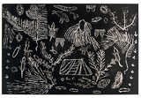 Artist: Petyarre, Audrey. | Title: not titled [No.56] | Date: 1990 | Technique: woodcut, printed in black ink, from one block