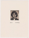 Artist: b'Harding, Nicholas.' | Title: b'Untitled (Lynne).' | Date: 2002 | Technique: b'open-bite and aquatint, printed in colour, from two plates'