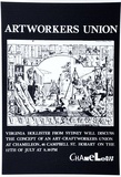 Artist: b'ARNOLD, Raymond' | Title: b'Artworkers Union, Chameleon, Hobart.' | Date: 1983 | Technique: b'screenprint, printed in black ink, from one stencil'