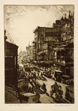 Artist: GOODCHILD, John | Title: The work of day | Date: 1924 | Technique: softground etching, printed in brown ink, from one plate