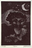 Artist: Gimour, Geoff. | Title: Woman | Date: 1987 | Technique: etching and aquatint, printed in dark brown ink, from one plate