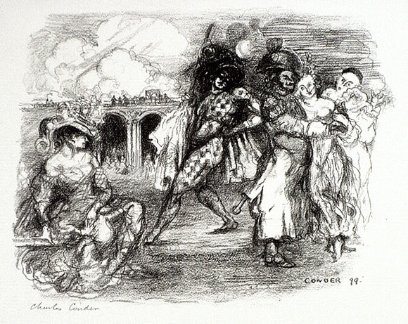 Artist: Conder, Charles. | Title: L'alcade dans l'embarras. | Date: 1899 | Technique: transfer-lithograph, printed in black ink, from one stone