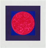 Artist: b'LEACH-JONES, Alun' | Title: b'Sharlimar' | Date: 1967 | Technique: b'screenprint, printed in colour, from multiple stencils' | Copyright: b'Courtesy of the artist'