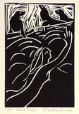 Artist: b'Wallace-Crabbe, Robin.' | Title: b'Seal Rock' | Date: 1982 | Technique: b'linocut, printed in black ink, from one block' | Copyright: b'\xc2\xa9 Robin Wallace-Crabbe, Licensed by VISCOPY, Australia'