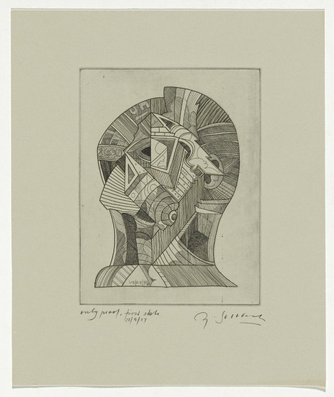 Artist: b'SELLBACH, Udo' | Title: b'not titled' | Date: 1960-80 | Technique: b'etching'