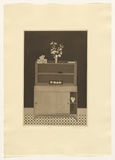 Artist: TAYLOR, Helen | Title: Dresser | Date: 1978 | Technique: etching and aquatint, printed in black ink, from one plate | Copyright: This work appears on screen courtesy of the artist and copyright holder