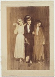 Artist: b'LINDSAY, Norman' | Title: b'The woman I was' | Date: c.1908 | Technique: b'lithograph, printed in colour, from three stones'