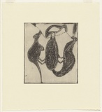 Artist: b'Maymuru, Narritjin.' | Title: b'(Animal and birds)' | Date: 1978 | Technique: b'etching (lithographic crayon resist), printed in black ink, from one zinc plate' | Copyright: b'\xc2\xa9 J\xc3\xb6rg Schmeisser'