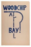 Artist: COLEING, Tony | Title: Woodchip at Trial Bay. | Technique: screenprint, printed in blue ink, from one stencil