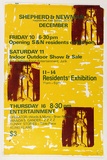 Artist: b'MERD INTERNATIONAL' | Title: b'Shepherd and Newman, December Opening S and N residents exhibition' | Date: 1984 | Technique: b'screenprint'