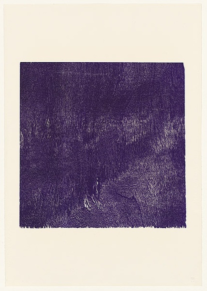 Artist: b'Nixon, John.' | Title: b'Self-portrait IV (Non-objective composition)' | Date: 1988 | Technique: b'woodcut, printed in black ink, from one plywood block'