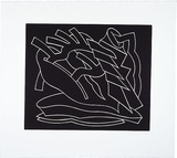Artist: LEACH-JONES, Alun | Title: not titled [4] | Date: 1986, February - March | Technique: linocut, printed in black ink, from one block | Copyright: Courtesy of the artist
