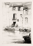 Artist: b'Herbert, Harold.' | Title: b'Fishing boats, Les Martiques' | Date: c.1924 | Technique: b'etching, printed in black ink, from one plate'