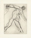 Artist: FURLONGER, Joe | Title: R.H. diver | Date: 1992 | Technique: etching and drypoint, printed in black ink, from one plate