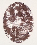 Artist: b'Nixon, John.' | Title: b'not titled' | Date: 1985 | Technique: b'woodcut, printed in red-brown ink, from one block'