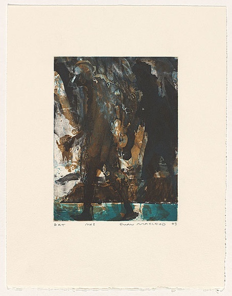 Artist: b'Macleod, Euan.' | Title: b'MK5' | Date: 2003 | Technique: b'etching, sugar-lift, aquatint and open-bite, printed in colour, from four plates'