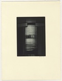 Artist: b'Eaton, Janenne.' | Title: b'not titled [abstract].' | Date: 1990 | Technique: b'aquatint and monotype, printed in blue-black ink, from one plate'