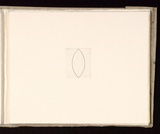 Artist: b'Mann, Gillian.' | Title: b'(Line drawing of oval).' | Date: 1981 | Technique: b'etching, printed in black ink, from one plate'